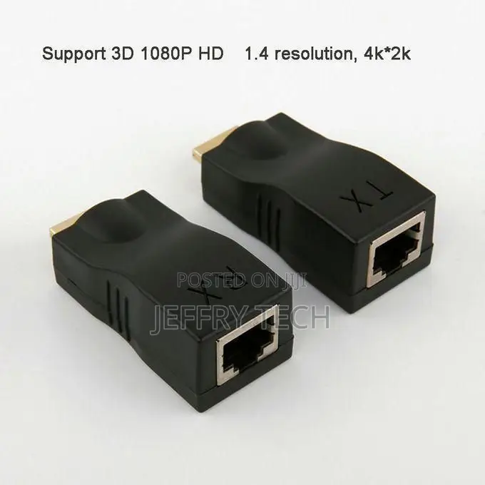 1 Pair Rj45 Hdmi-Compatible Extender Extension Up to 30m Over Cat5e