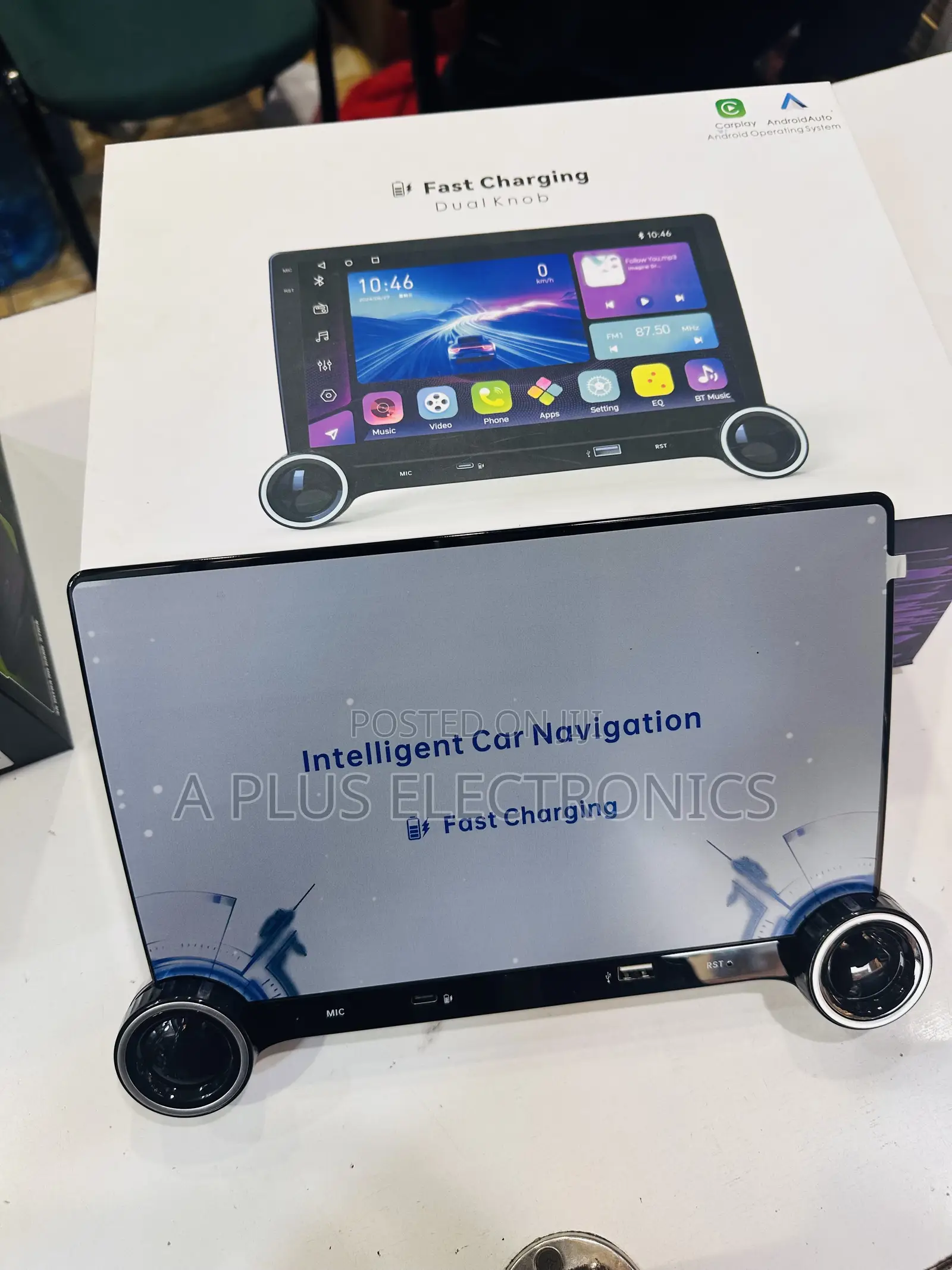 A133 10.1-Inch Dual Knob Android Car Radio System Dashboard Screen