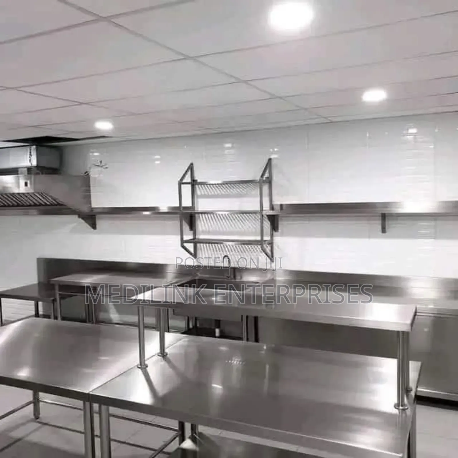 Stainless Kitchen Racks Installation