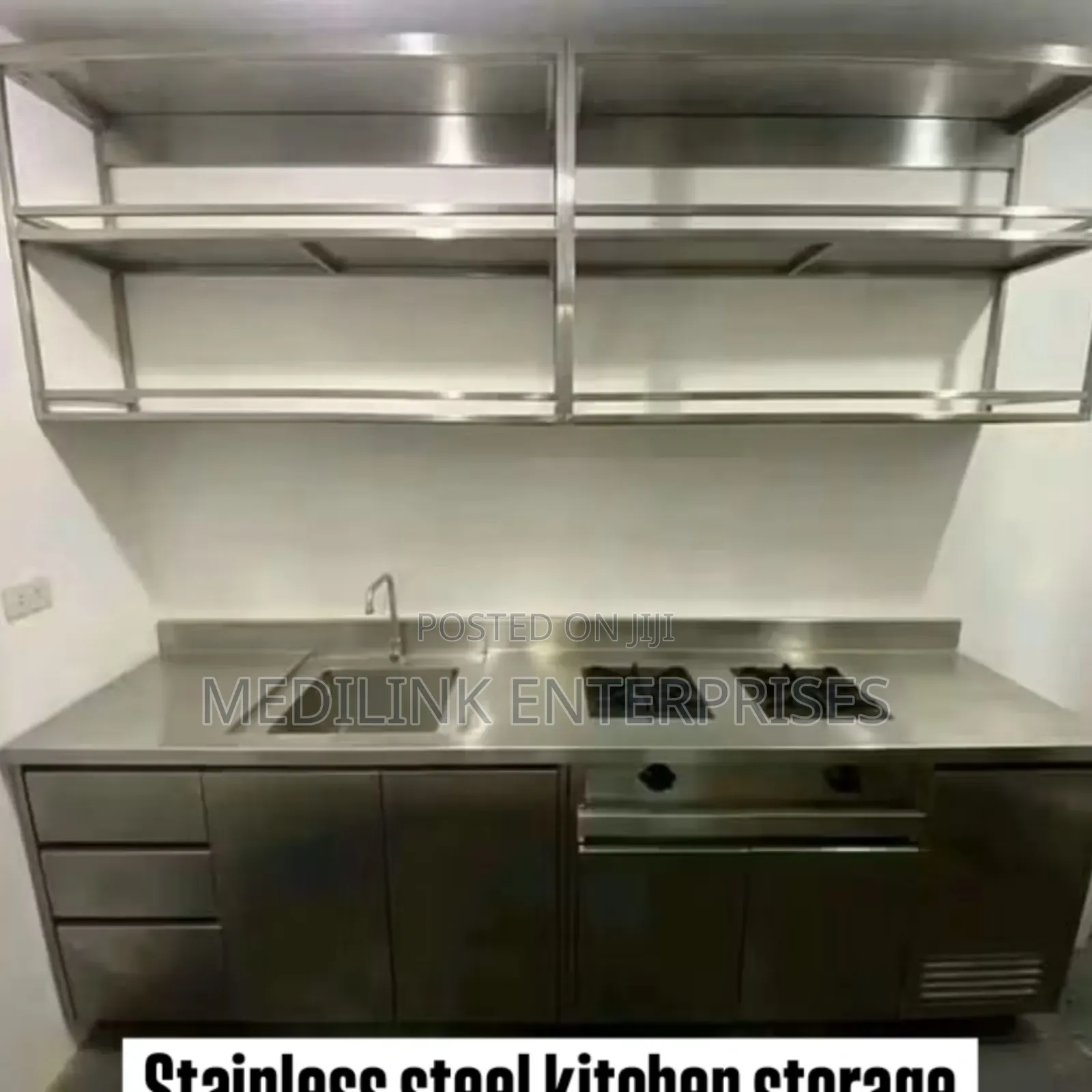 Stainless Racks on the Wall Installed 5ft