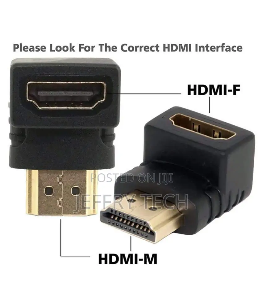 Hdmi Male to Female Converter Connector Adapter 90 Degree L Shape For