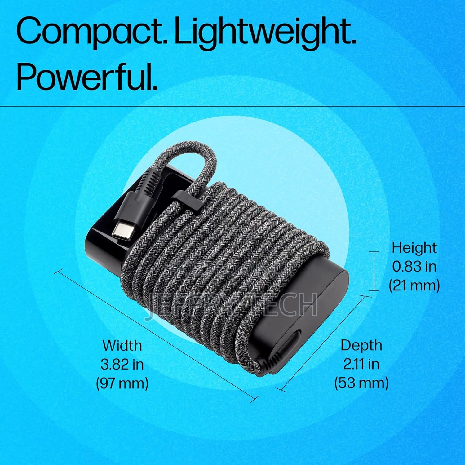 Hp Usb-C 65w Laptop Charger, 65w, Type-C Usb, Ac Adapter (671r2aa)