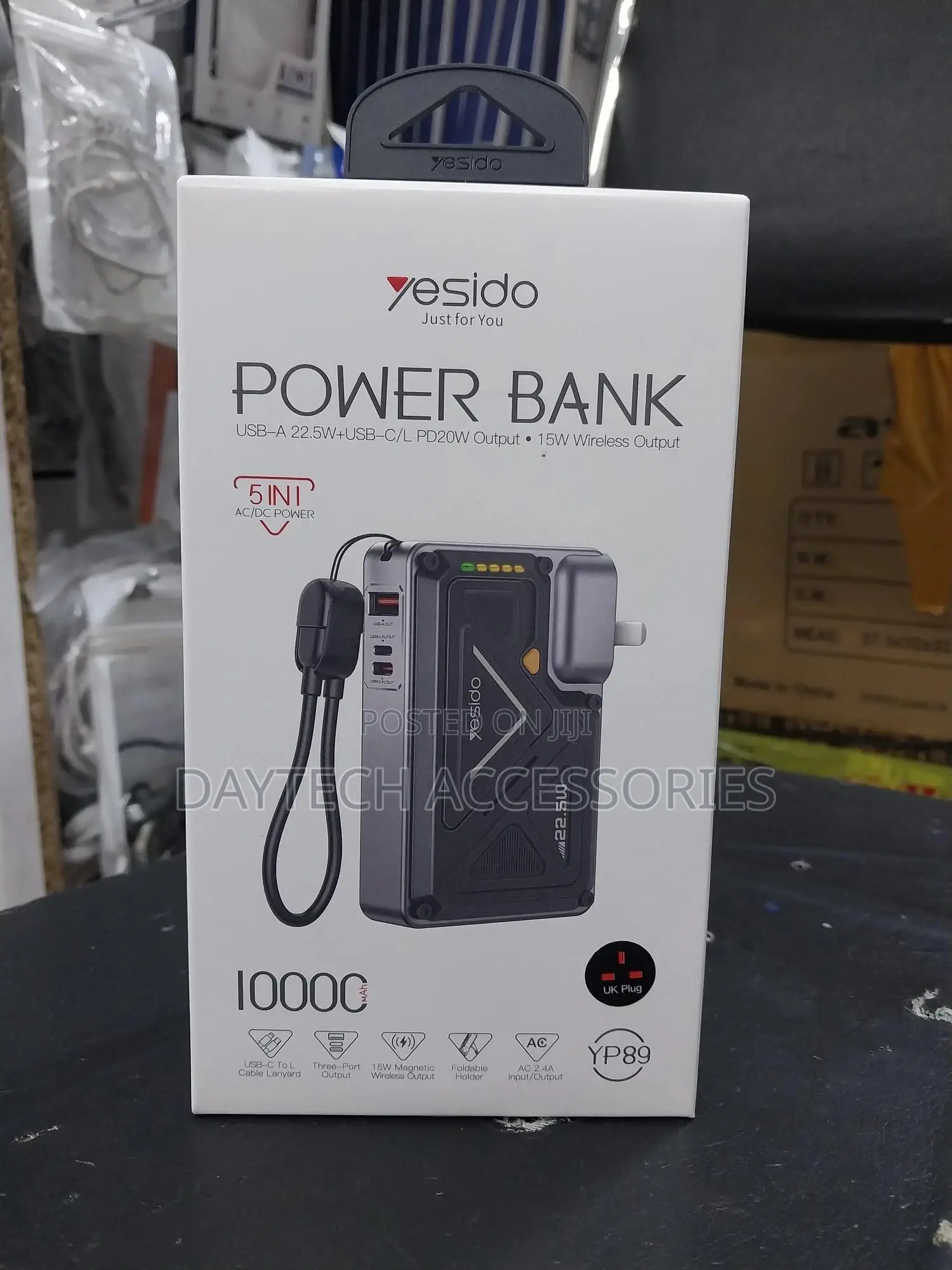 Yesido 10000mah 22.5w Fast Charging Ac+Dc Dual-Mode Power Bank