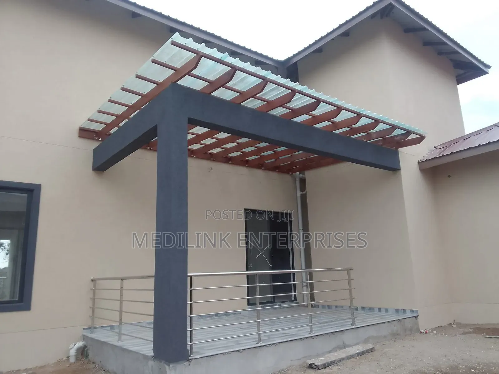 Steel Arched Pergola