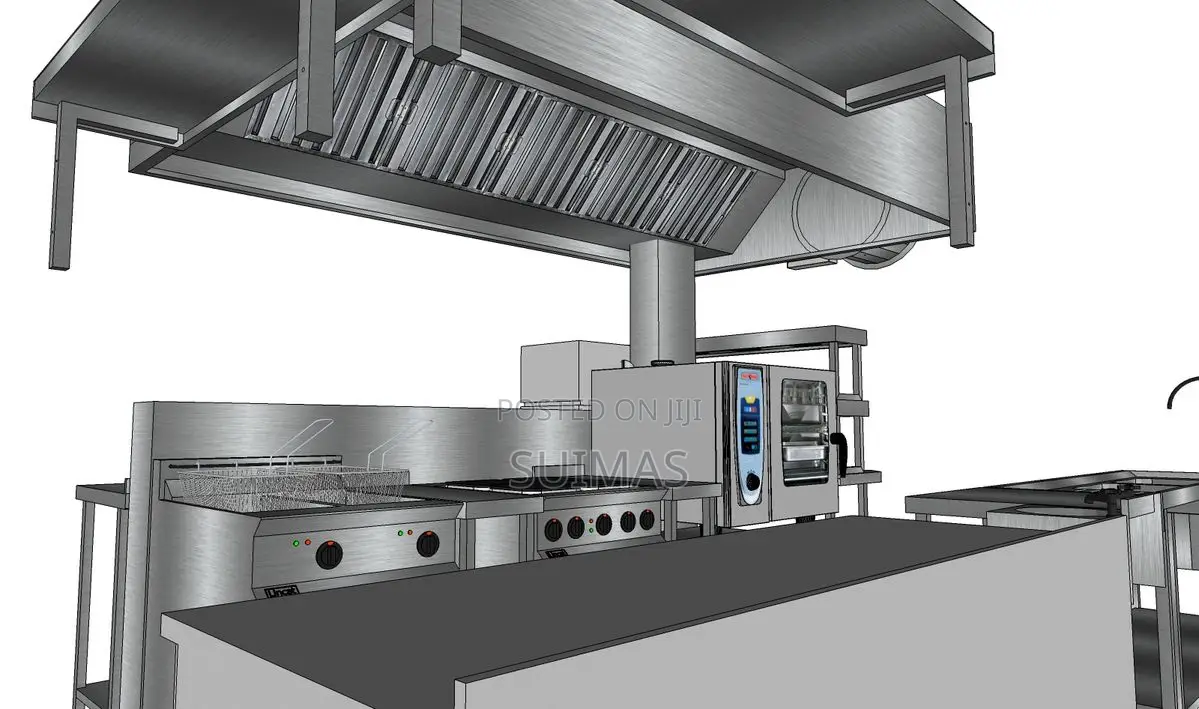 Heavy-Duty Stainless Steel Commercial Exhaust Hood
