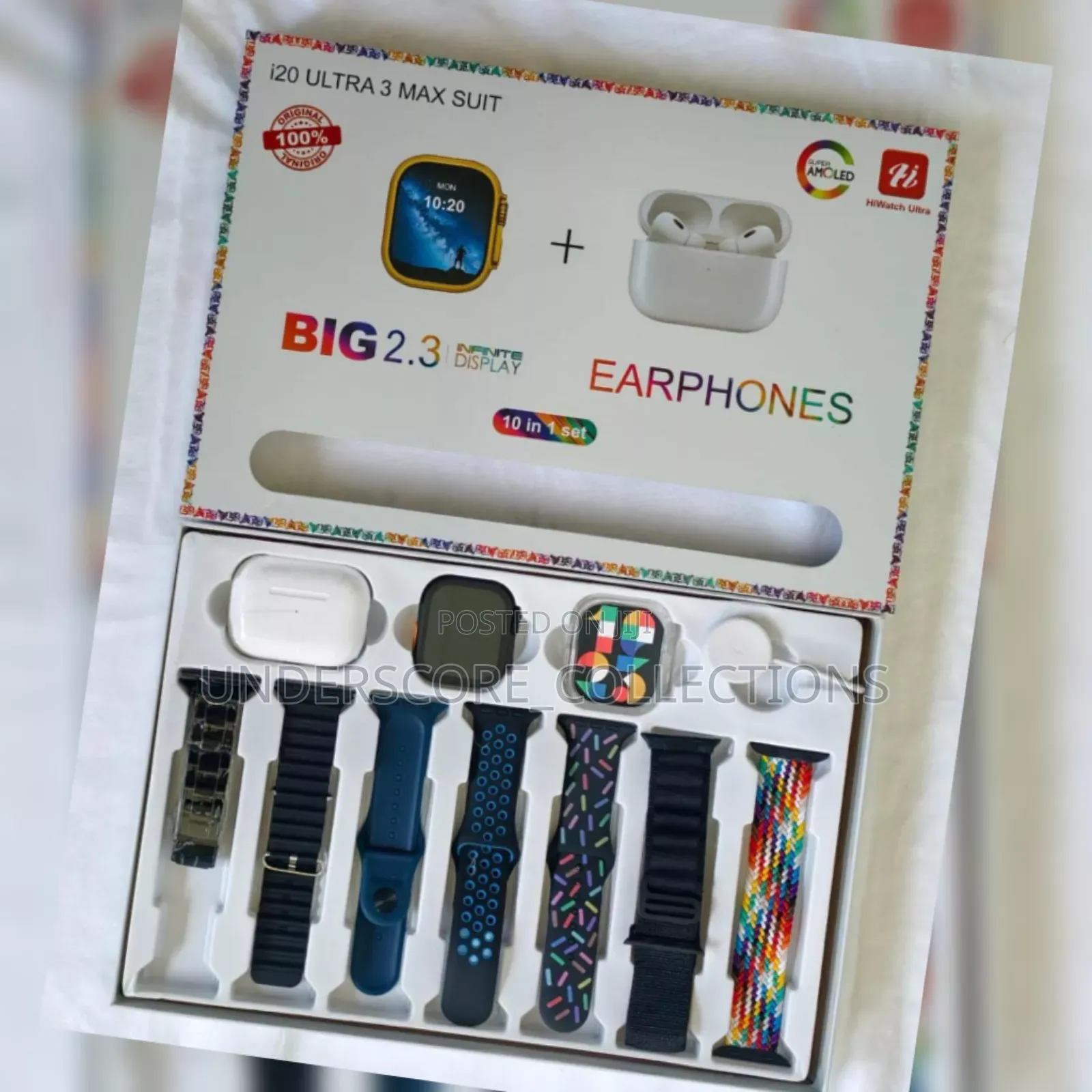 *I20 Ultra Max Suit 10in1 Set* 
Smart Watch