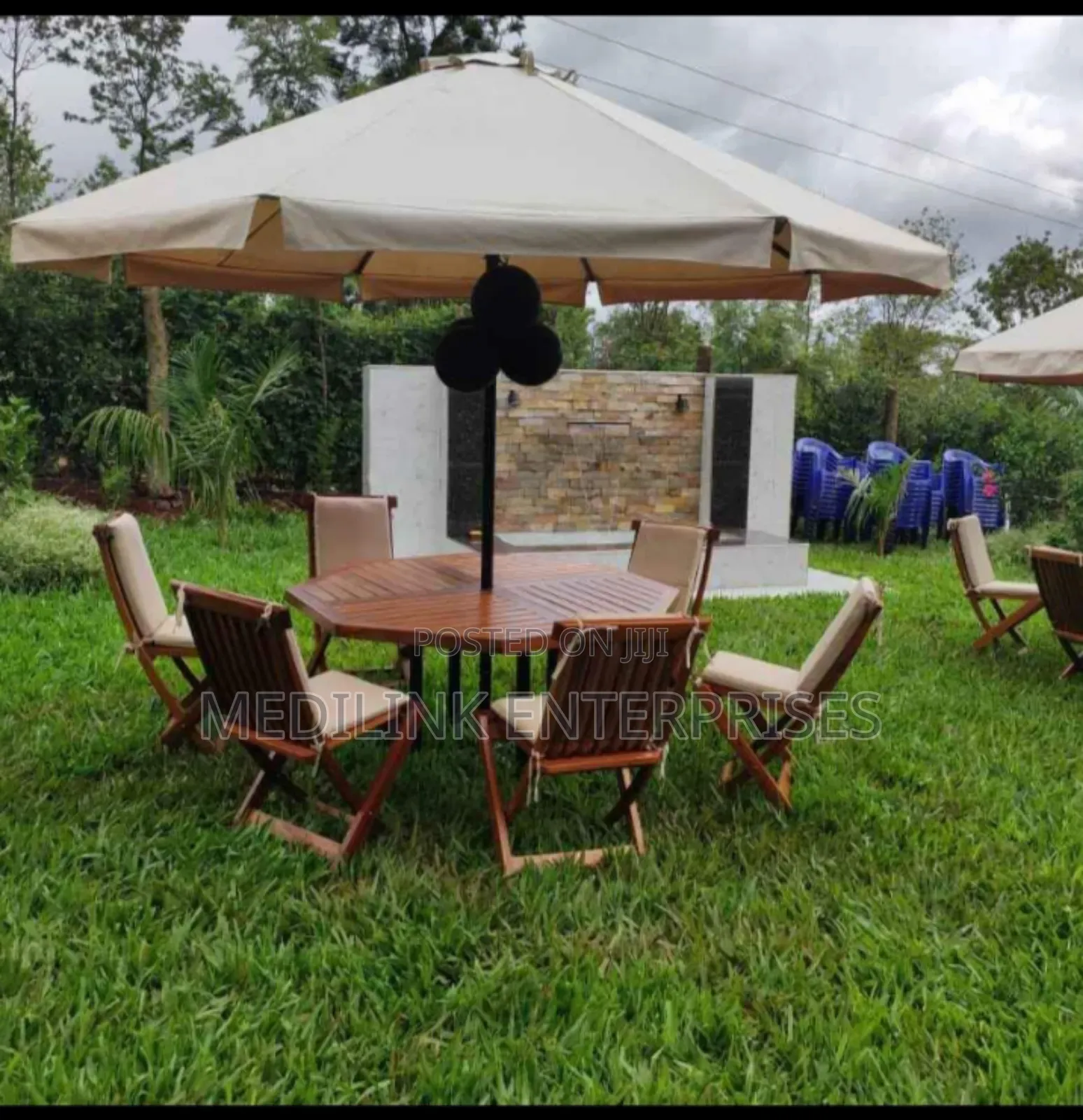 Six Seater Garden Umbrella Foldable Shades