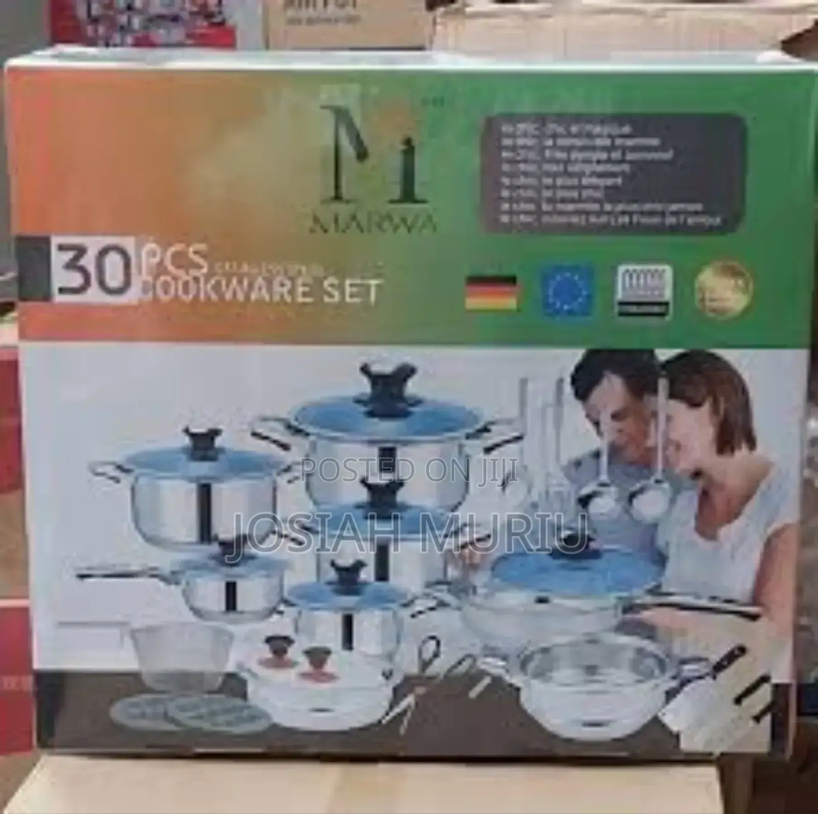 Marva 30pcs German Life Stainless Cookware Set
