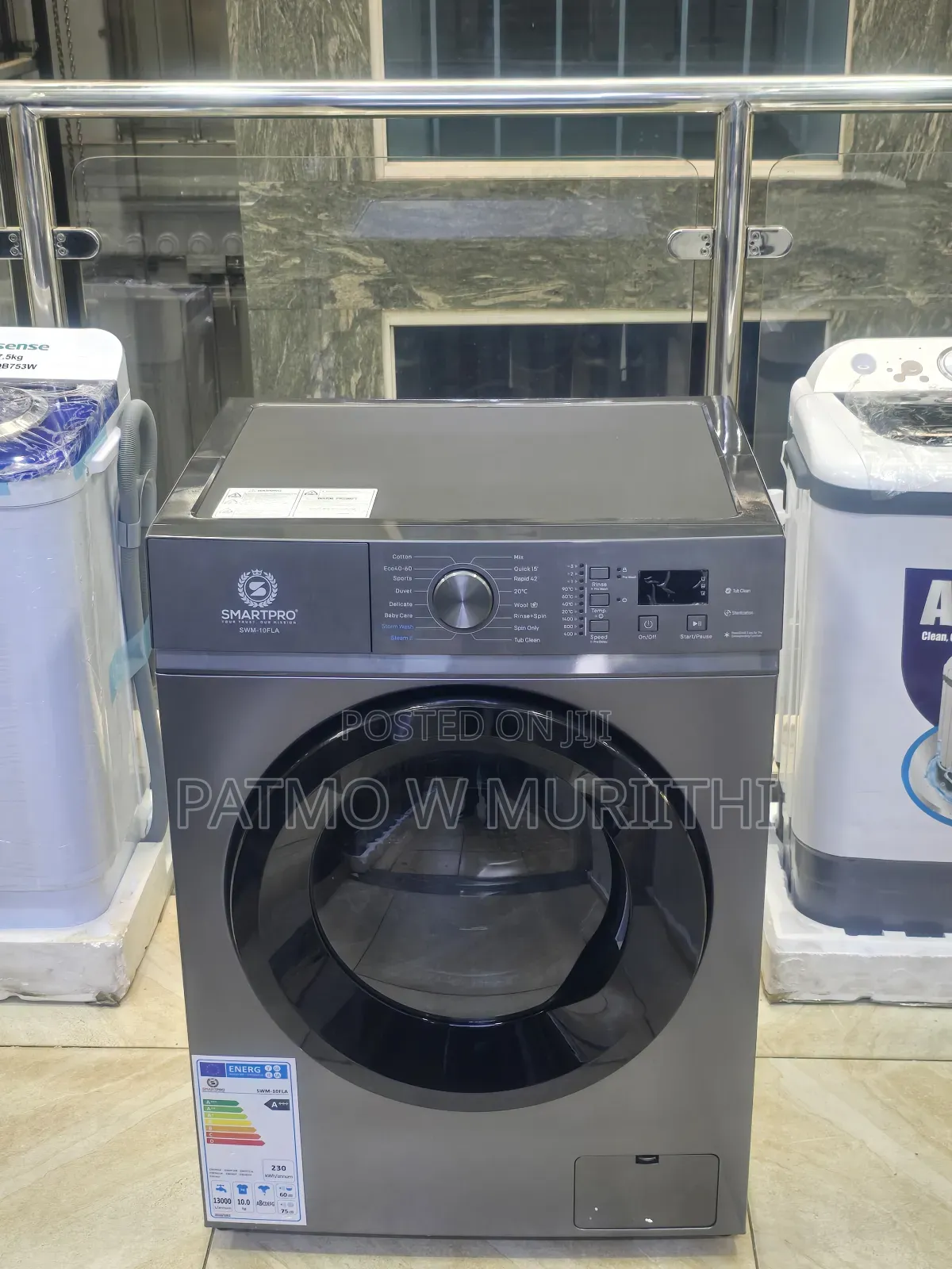 Washing Machine 8kg, Smartpro 8kg Washing Machine Wash Spin Automatic