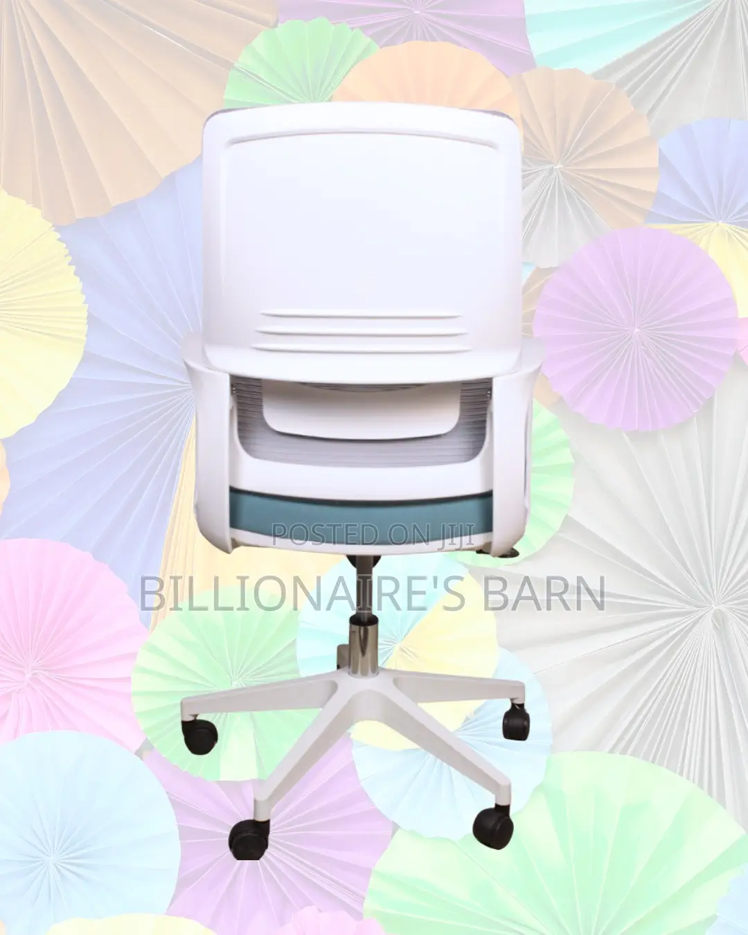 Swivel Chair Lock #196 White Ergonomic | Delivery Anywhere in Kenya