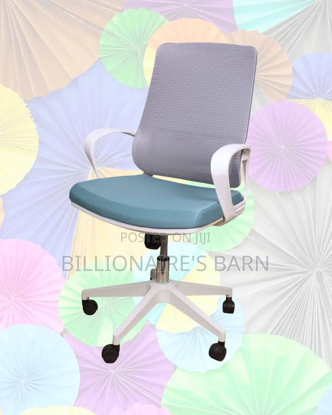 Swivel Chair Lock #196 White Ergonomic | Delivery Anywhere in Kenya