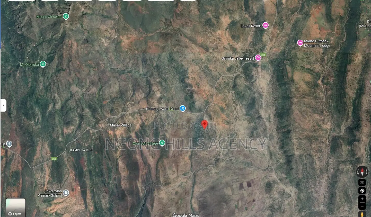 Seven Acres in Kiserian, Close to Sironka Valley Resort on Magadi Road