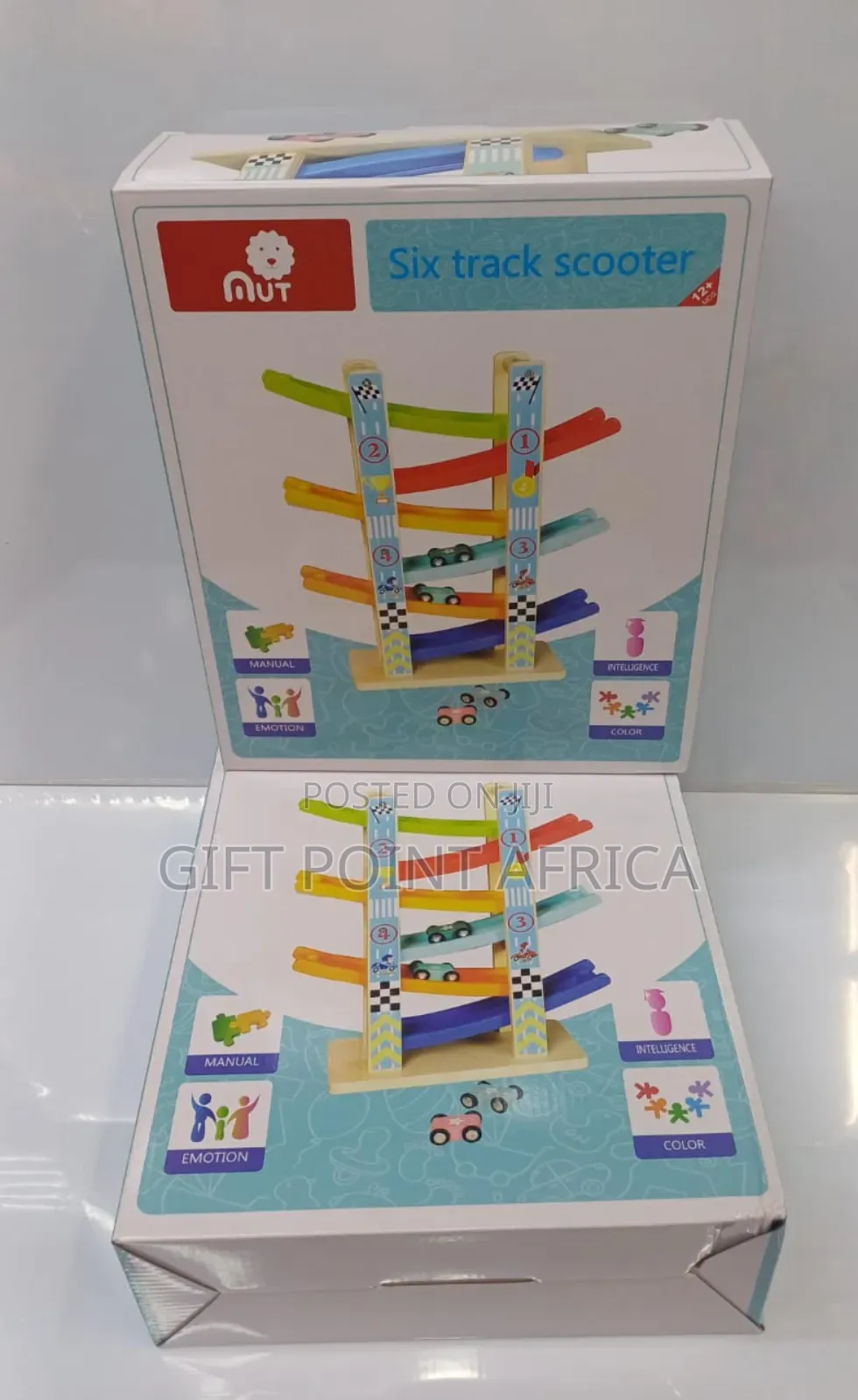 Six Truck  Glider Rail Toy For Kids