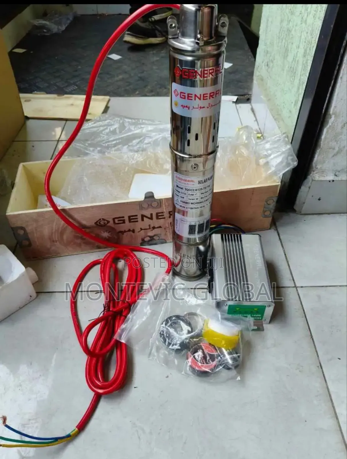 General Solar Water Pump 750w 125m Brushless With Control Box