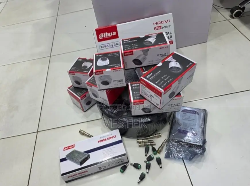 Dahua CCTV Camera Set Full Package Kit 8 1080p Dahua CCTV 8