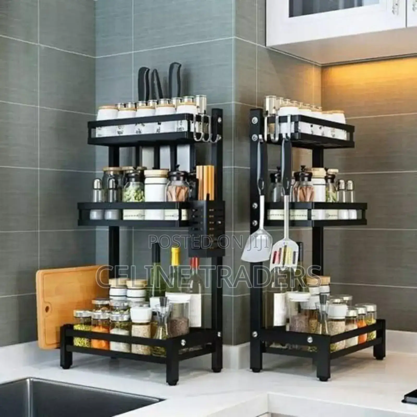 3 Layered Multifunctional Kitchen Rack