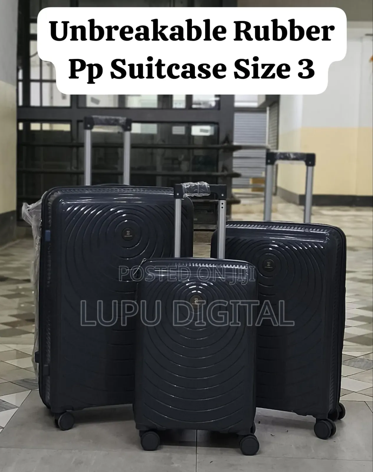 Size 4 3 in 1 Unbreakable Rubber Pp Suitcase