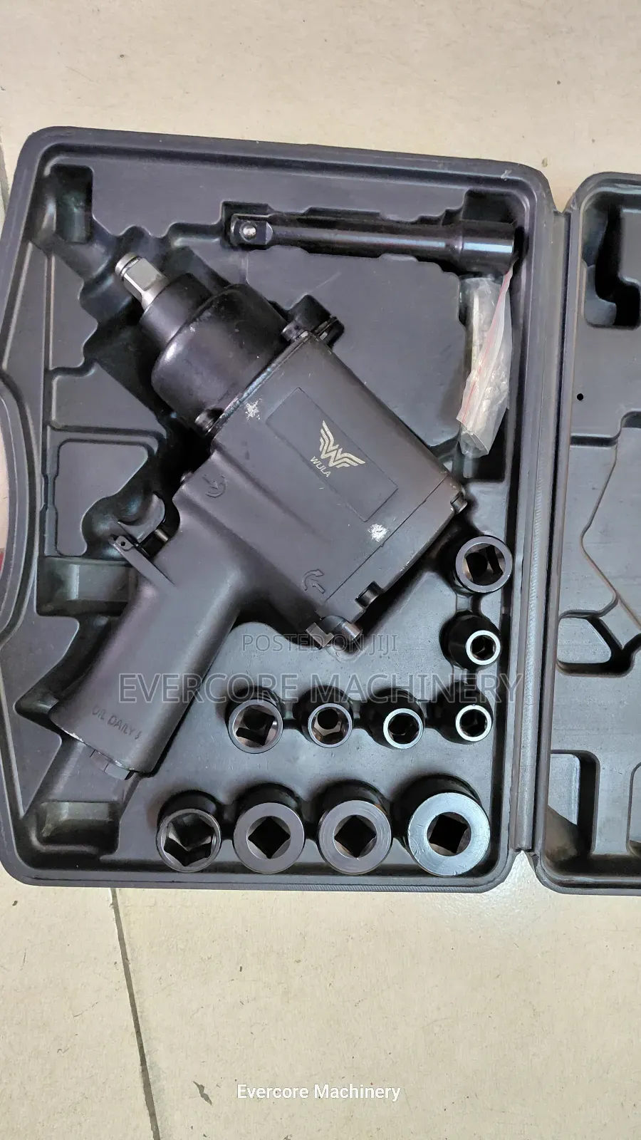 Heavy Duty Half Inch Impact Wrench Machine With Accessories.