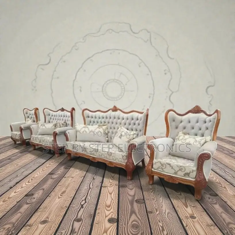 Hand Carving Antique Design 7 Seater Ex-Uk Stylish Sofa Furniture