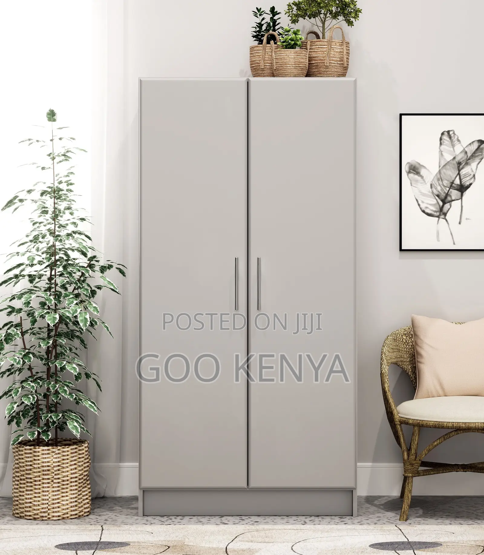 Home Wardrobe; Wood Furniture Clothes Storage Cabinet- Home Wardrobe