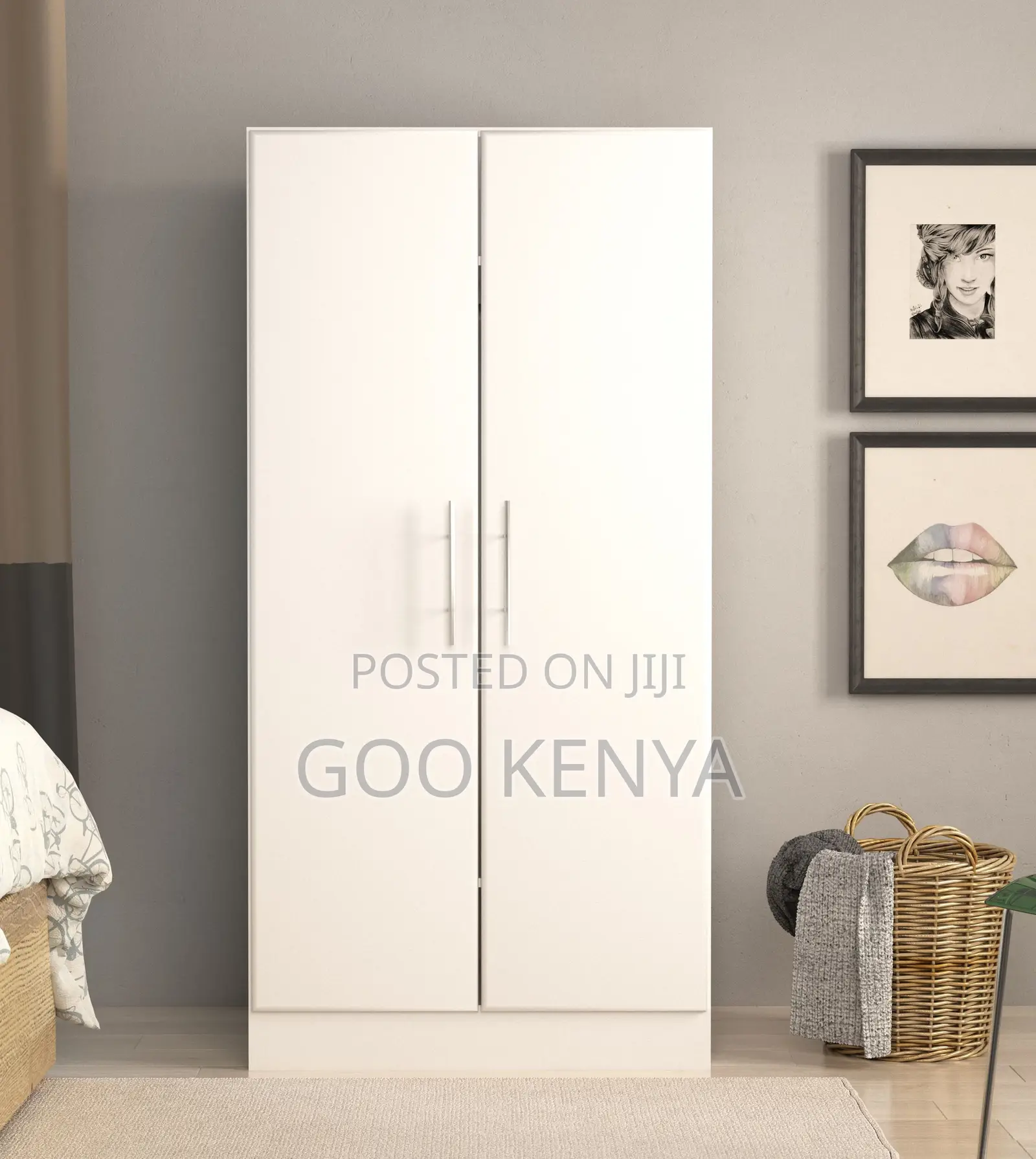 Home Wardrobe; Wood Furniture Clothes Storage Cabinet- Home Wardrobe