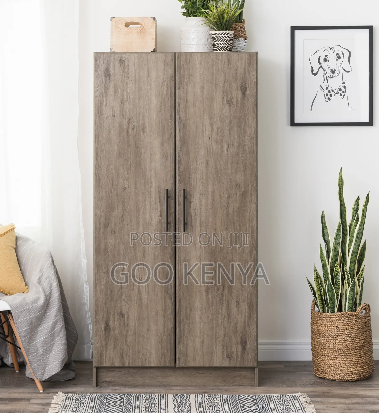 Home Wardrobe; Wood Furniture Clothes Storage Cabinet- Home Wardrobe