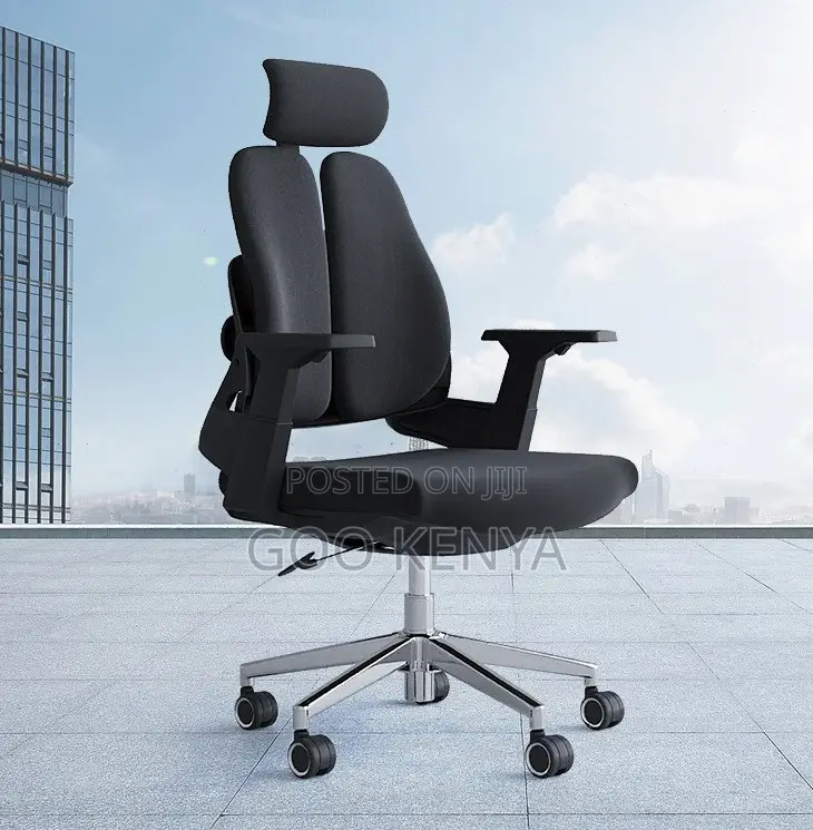 Office Chair; Massage Backrest High-Endchair With Ergonomic Armrests
