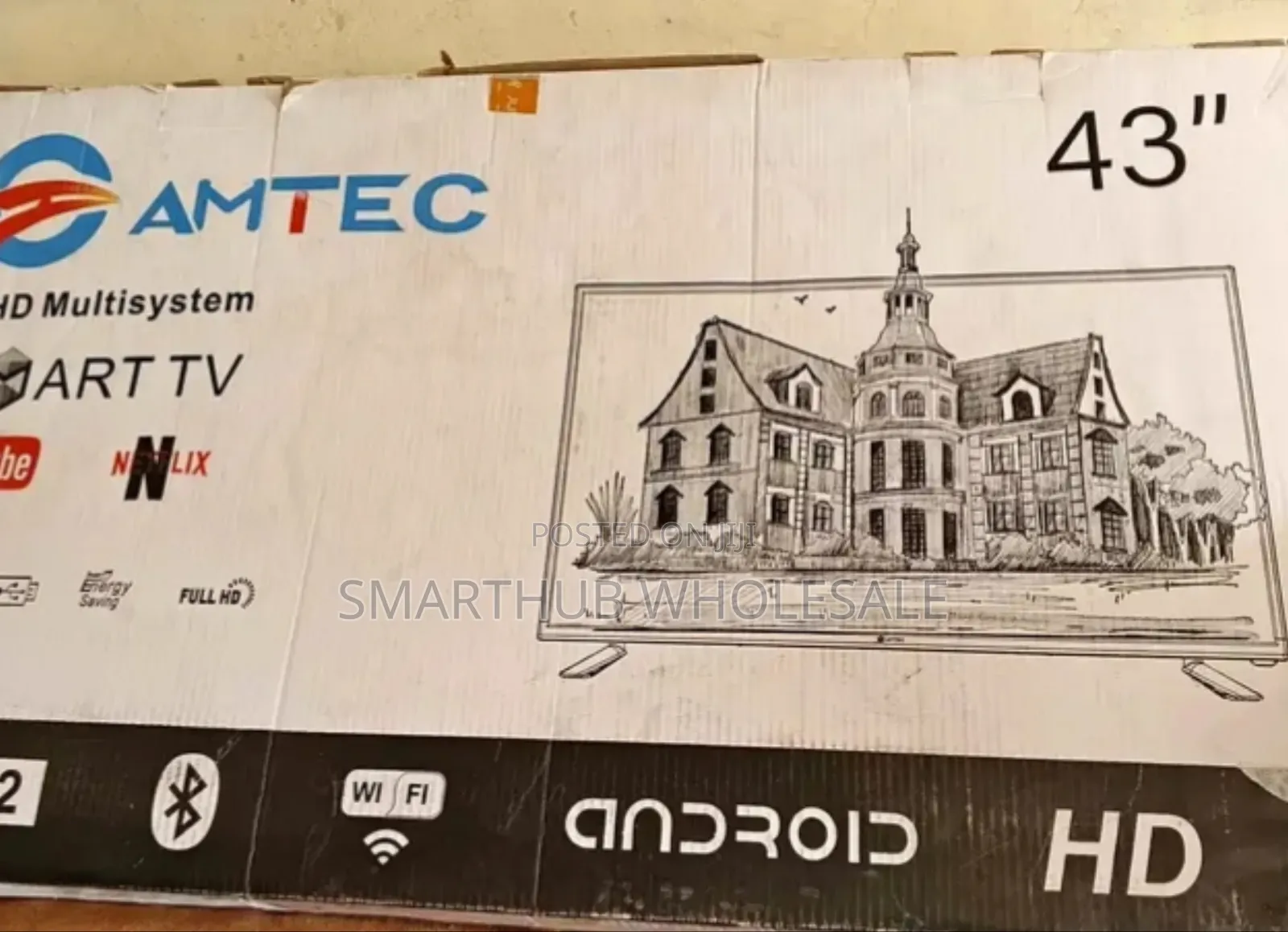 Amtec Tv 43 Inch Smart Android; Brand New