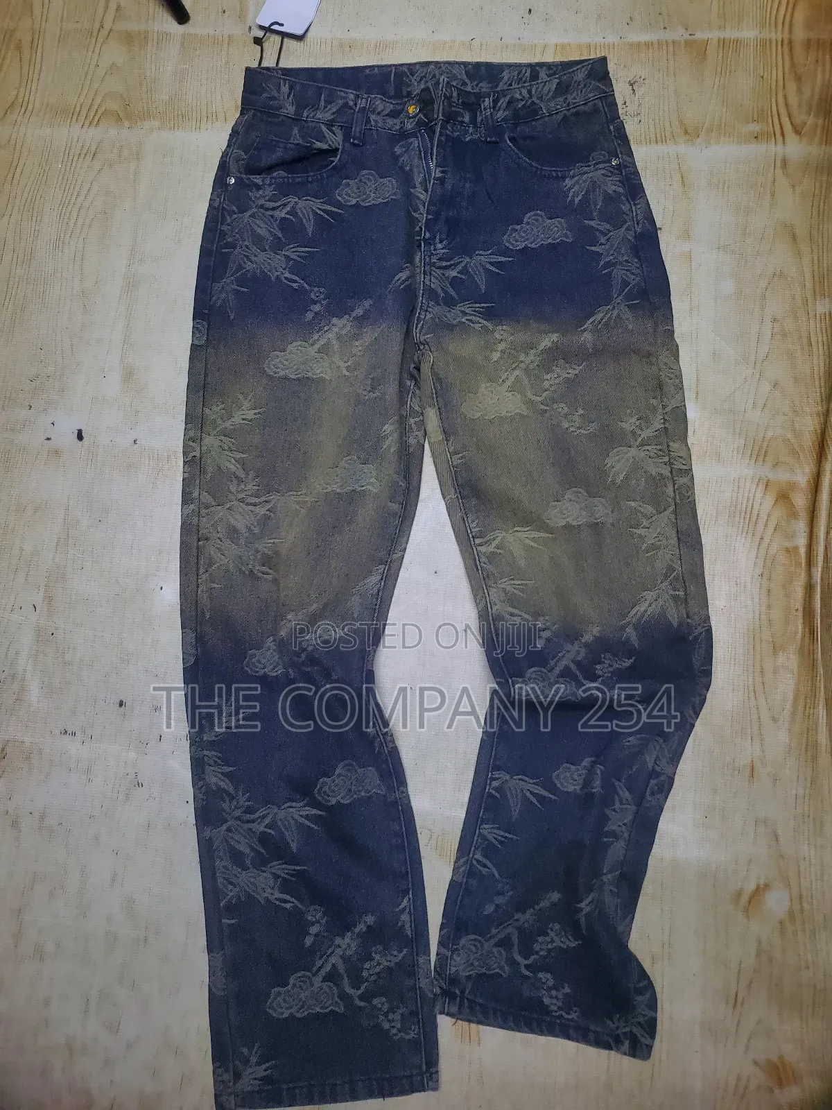 Quality Casual Denim Designer Men Baggy Jeans Trouser