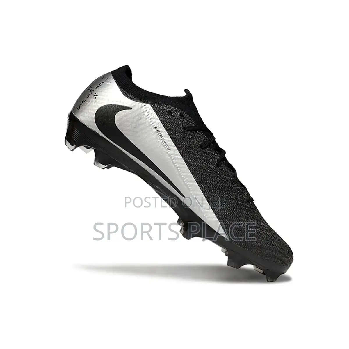 Nike X Travis Scott "Cactus Jack" Soccer Boots - Silver/Black Edition
