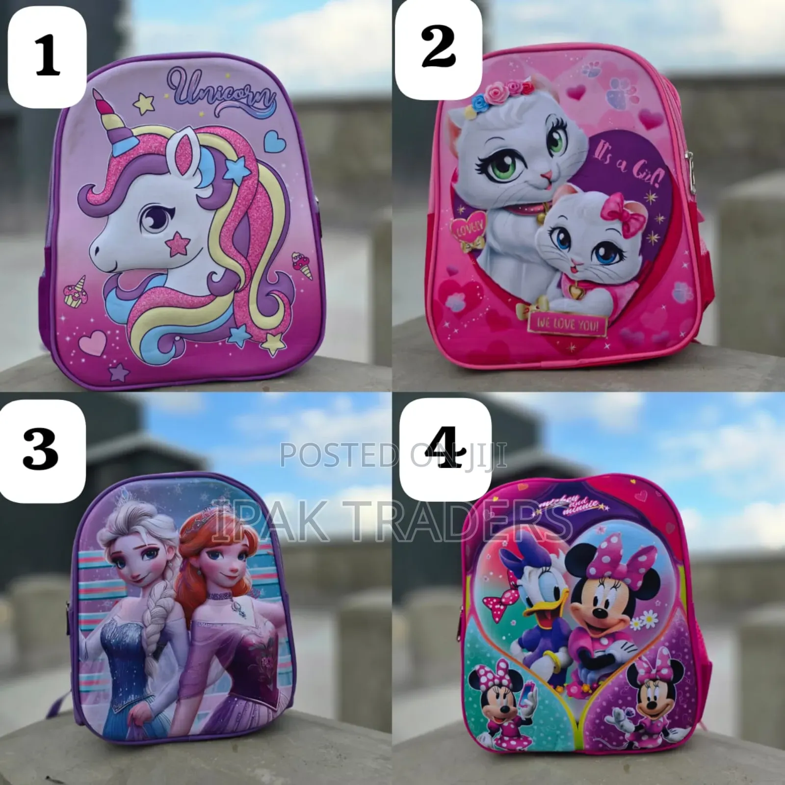 ! New In *Kindergarten Cartoon Themed School Bags / Backpacks*