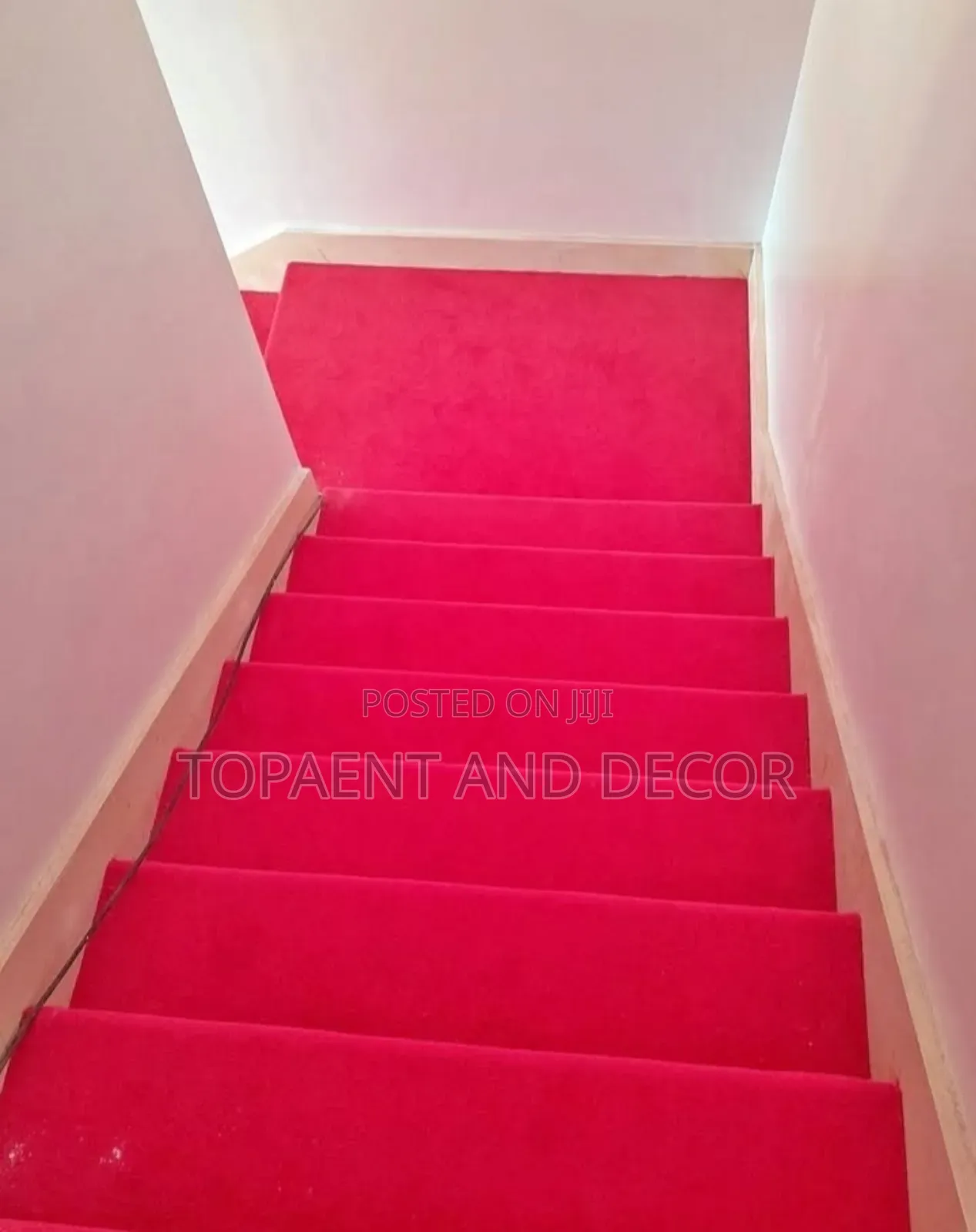 Natural Tone Stairs Wall to Wall Carpet