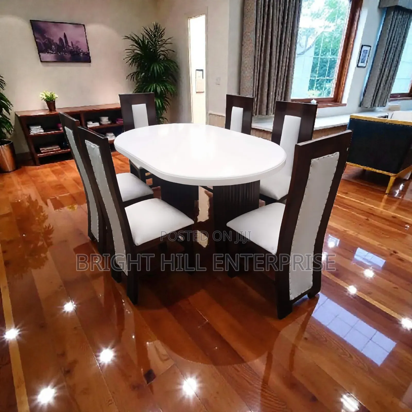 Farely Finished Dining Set 6 Seater