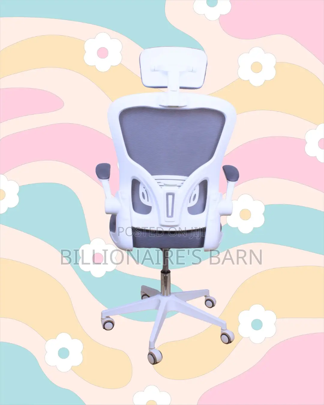 Space-Saving Chair White Office Easy | Best Deal Online