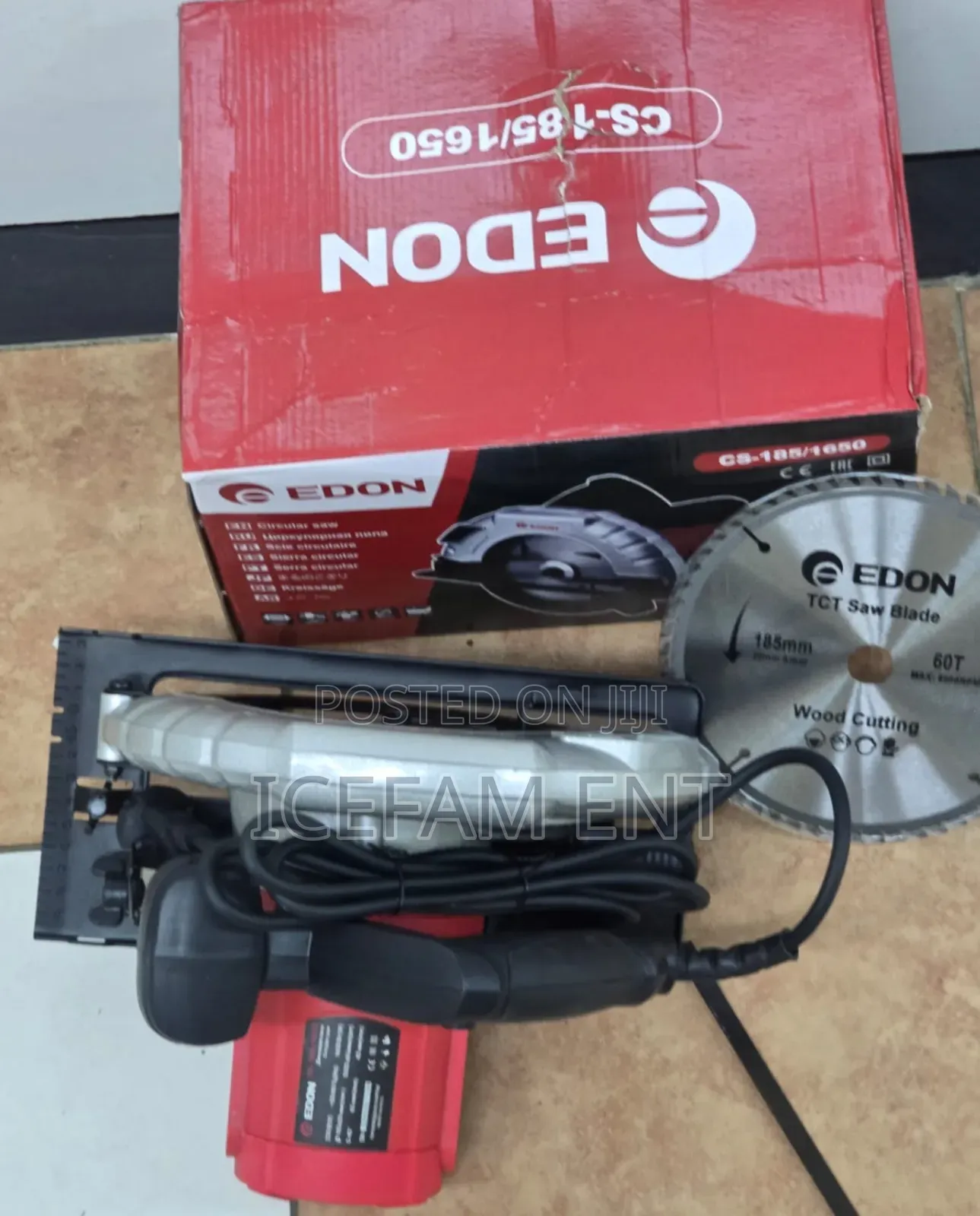 Edon 7inch Electric Circular Saw/1650w Circular Saw With Blade
