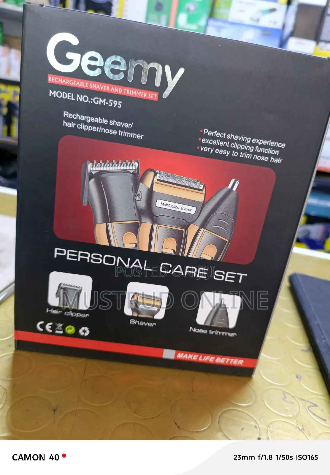Original Geemy Shaver 3 in 1 Cordless
