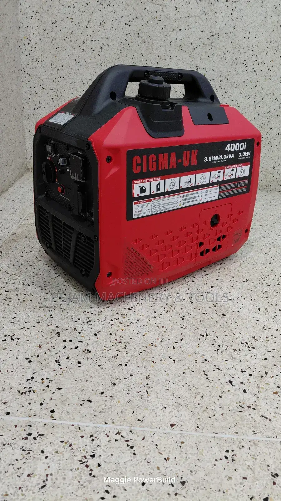 Cigma Uk 4000i 4kva Petrol Inverter Generator.