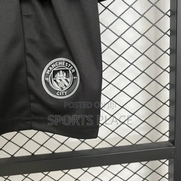 Kids Black Man City Away 25/26 Jersey