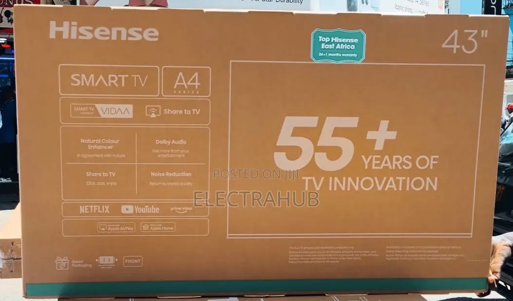 Hisense 43 Inch A4 Smart Tv Brand New Sealed in a Shop