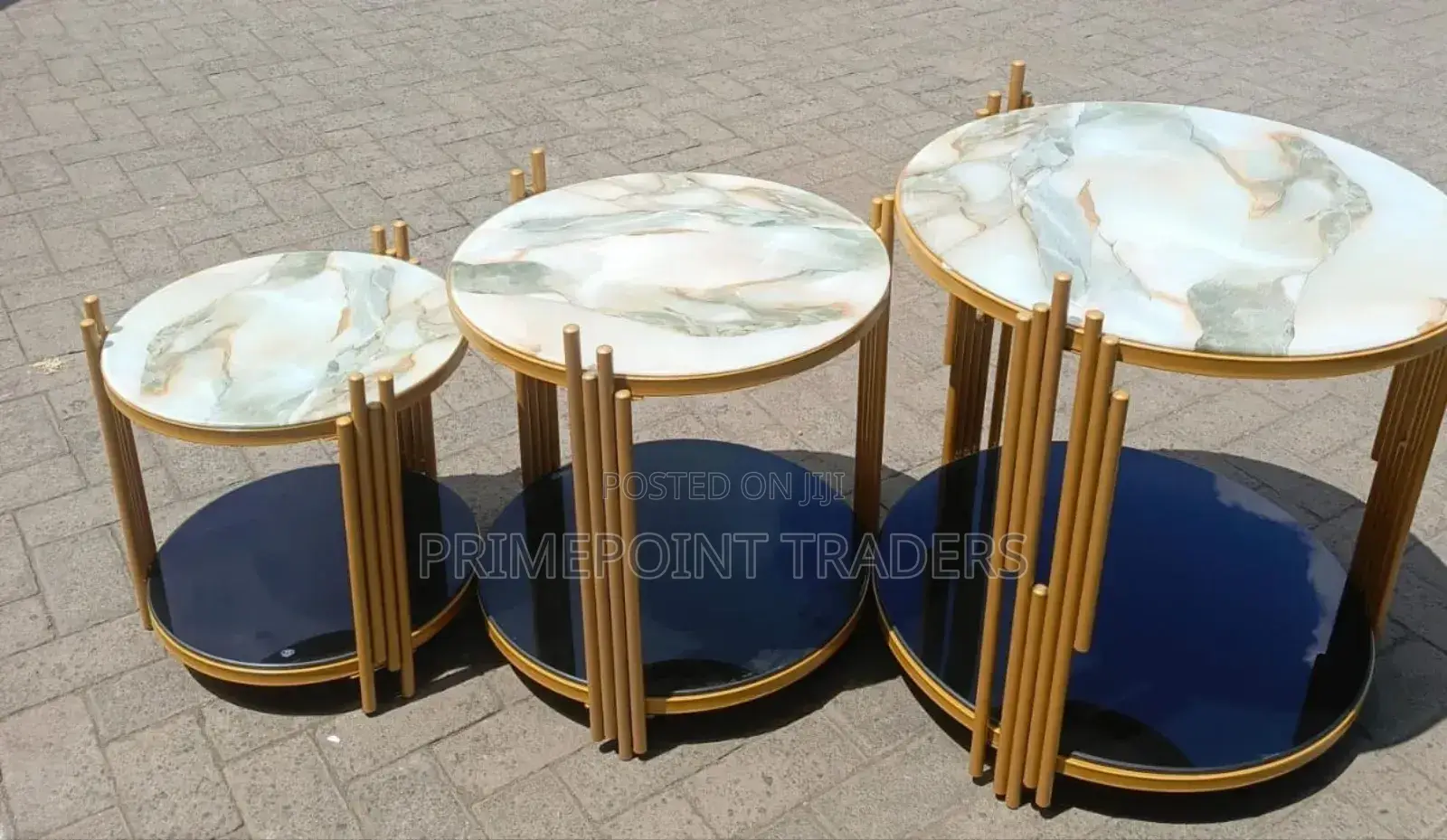 3 in 1 Executive Pure Marble Table L