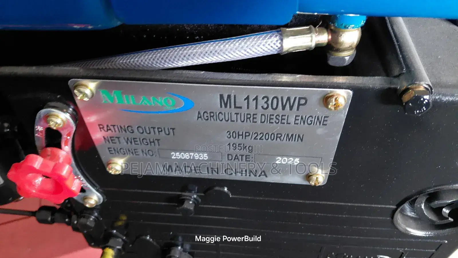 Ml1130wp 30hp Watercooled Agricultural Diesel Engine