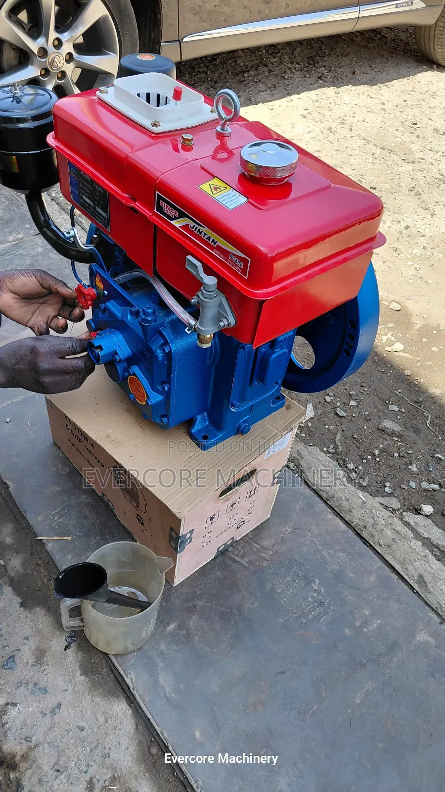 Watercooled Engine 10horsepower Manual Start.