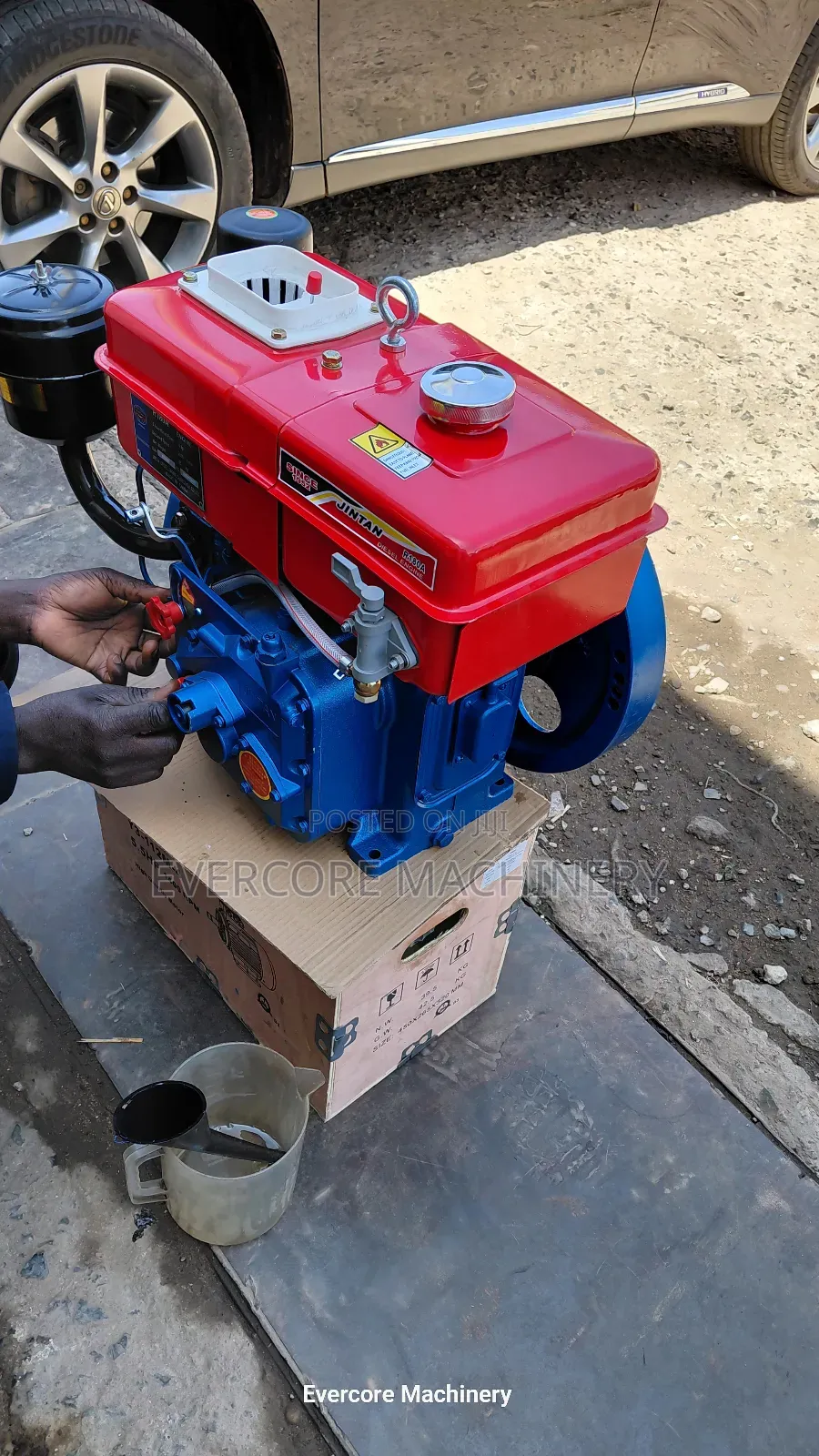Watercooled Engine 10horsepower Manual Start.