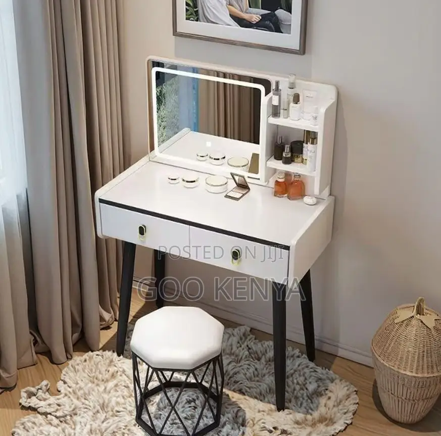 Home Dressing Table;Trendy Modern Vanity Table for Bedroom or Bathroom