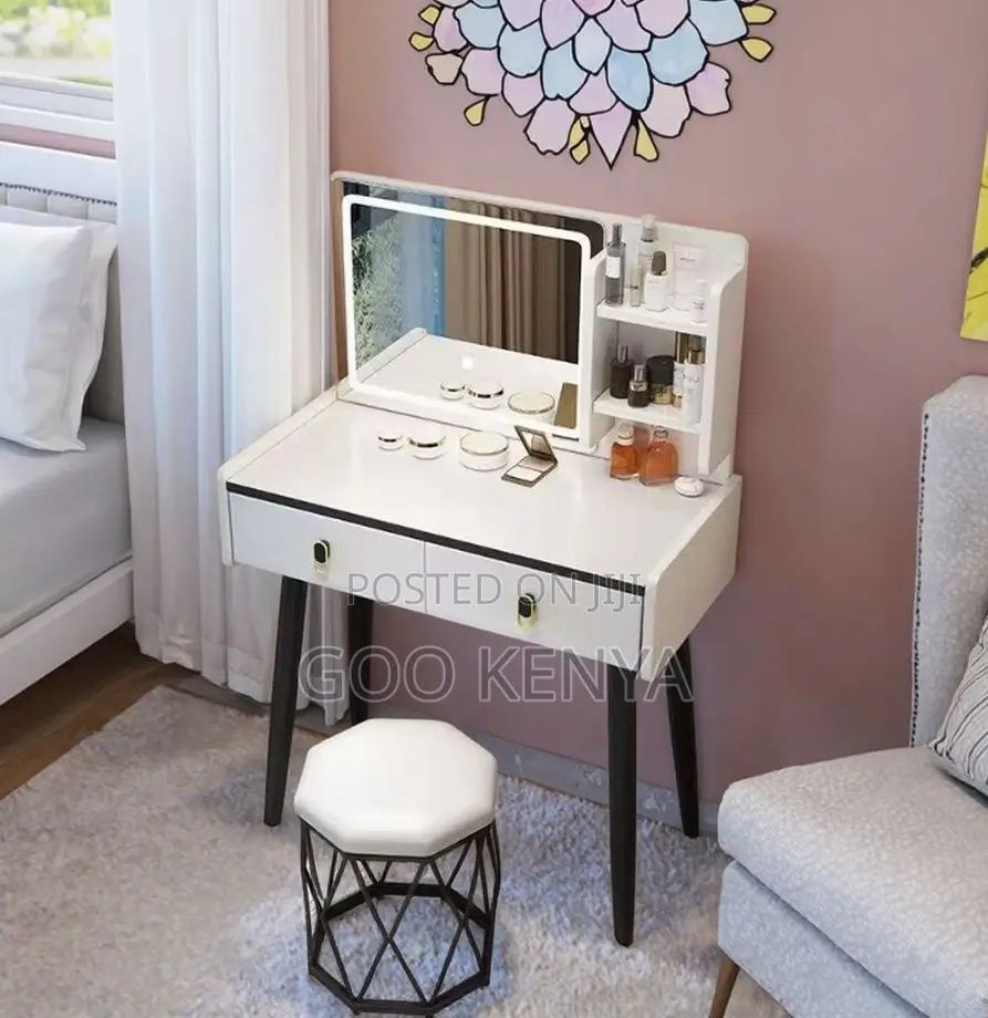 Home Dressing Table;Trendy Modern Vanity Table for Bedroom or Bathroom