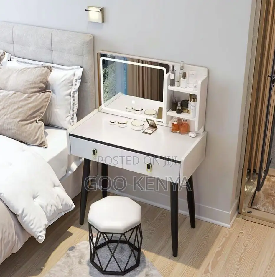 Home Dressing Table;Trendy Modern Vanity Table for Bedroom or Bathroom