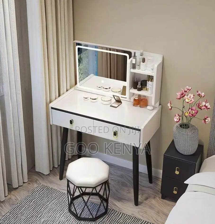 Home Dressing Table;Trendy Modern Vanity Table for Bedroom or Bathroom
