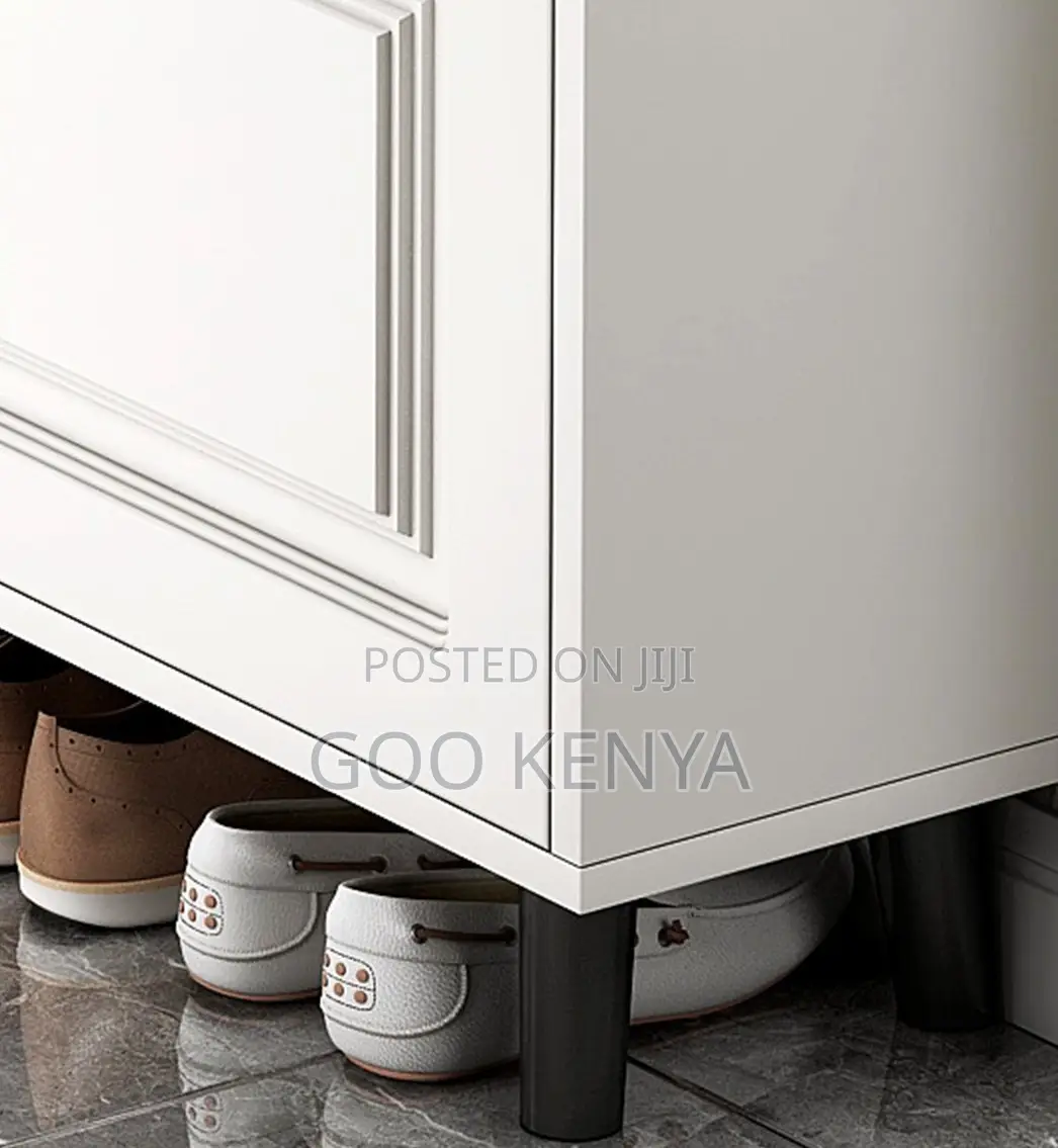 Home Shoe Rack; Elegant Ultra-thin Shoe Organizer For Entryways