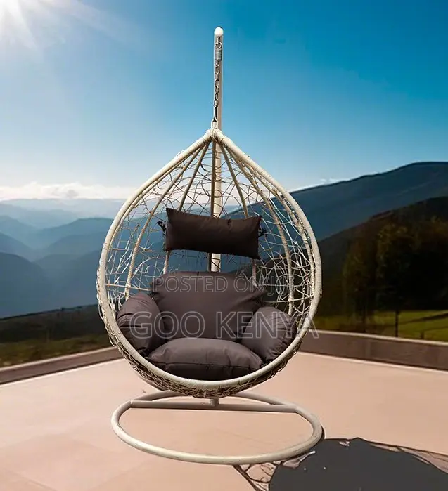 Home Chair; Elegant Egg-Shaped Hanging Chair for Garden or Balcony