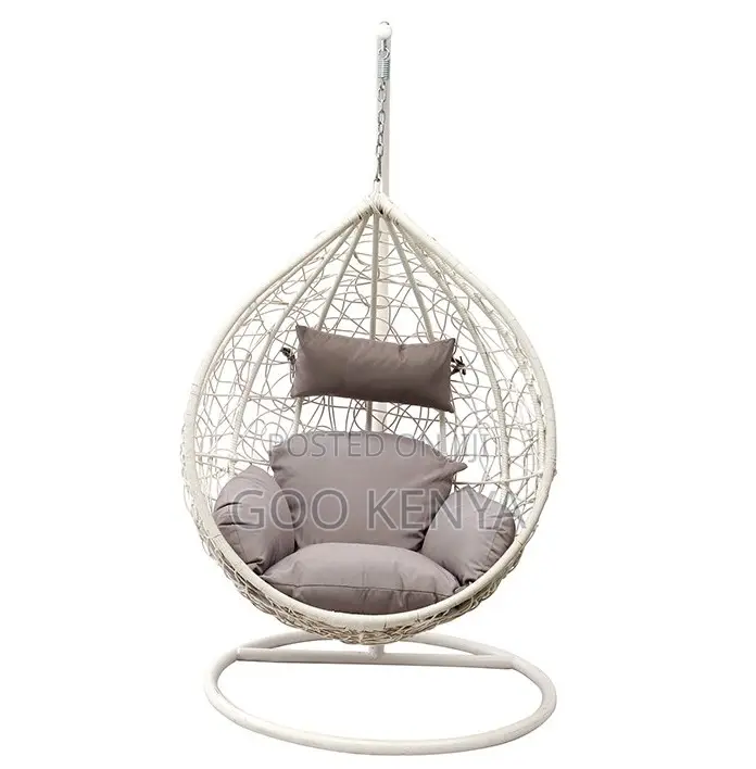 Home Chair; Elegant Egg-Shaped Hanging Chair for Garden or Balcony